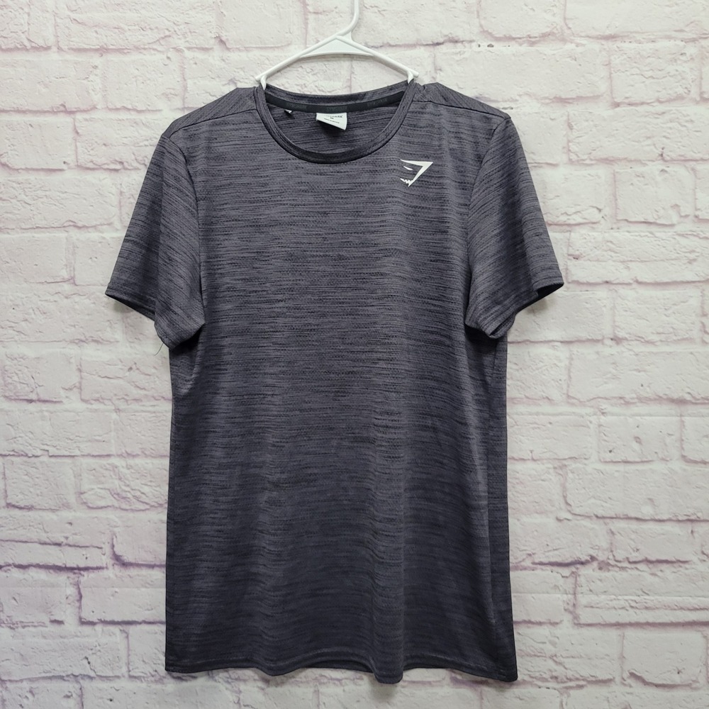 Gymshark Medium Gray Performance Shirt Mens M Comfy Workout‎ Activewear Techwear